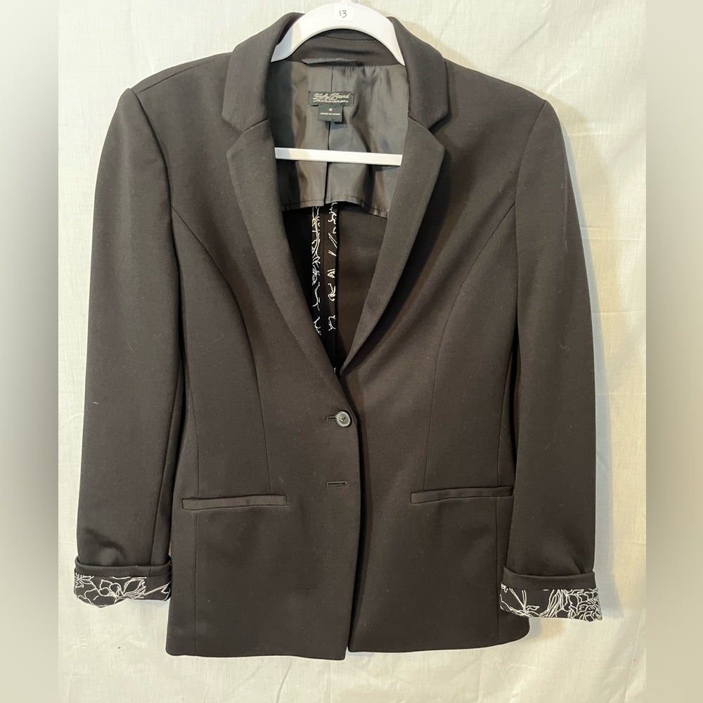 Lucky Brand blazer, color black, size small, excellent condition